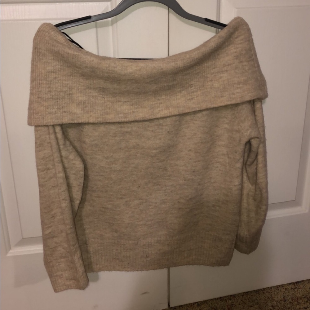 Off the shoulder sweater